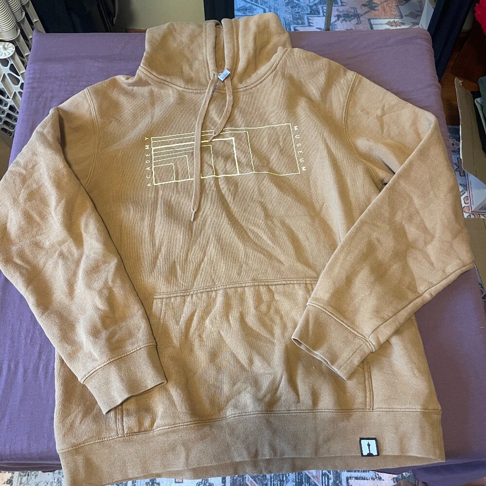 Men's Large - The Academy Museum LA  Mustard Hooded Sweatshirt - OSCARS